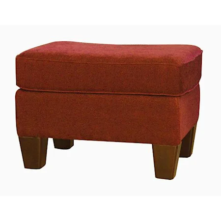 Casual Upholstered Ottoman